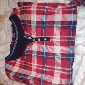 Fuzzy Plaid Pajama Set